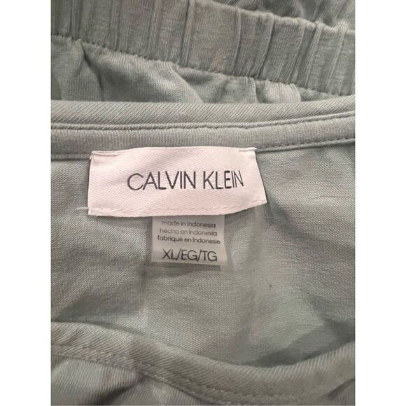 Calvin Klein sage green tie waist dress XL - Picture 4 of 4